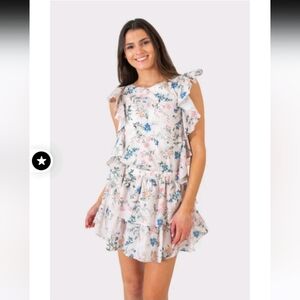 KOCH MADISON DRESS BLUSH FLOWER Limited  Edition Sz S